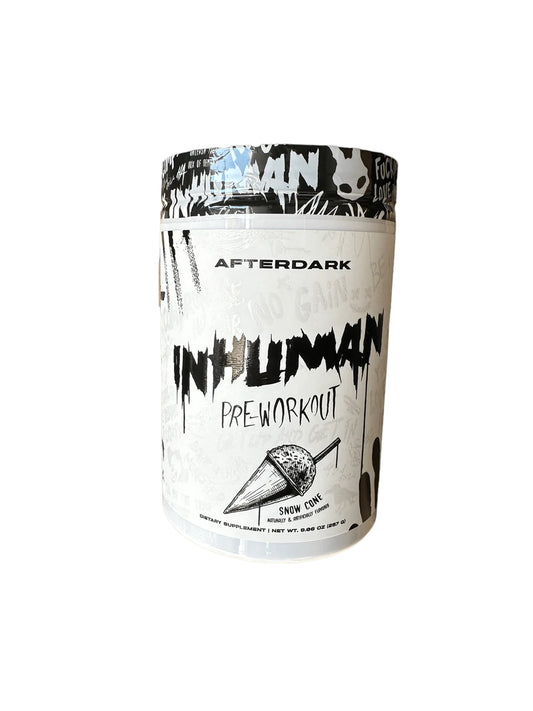 AfterDark Inhuman V2 Preworkout Energy Pump Focus After Dark Snow Cone